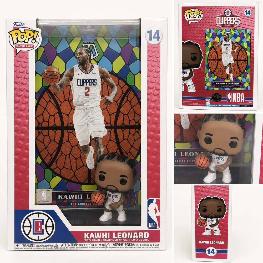 Funko Pop! Trading Cards: NBA Los Angeles Clippers - Kawhi Leonard (Mosaic)  #14